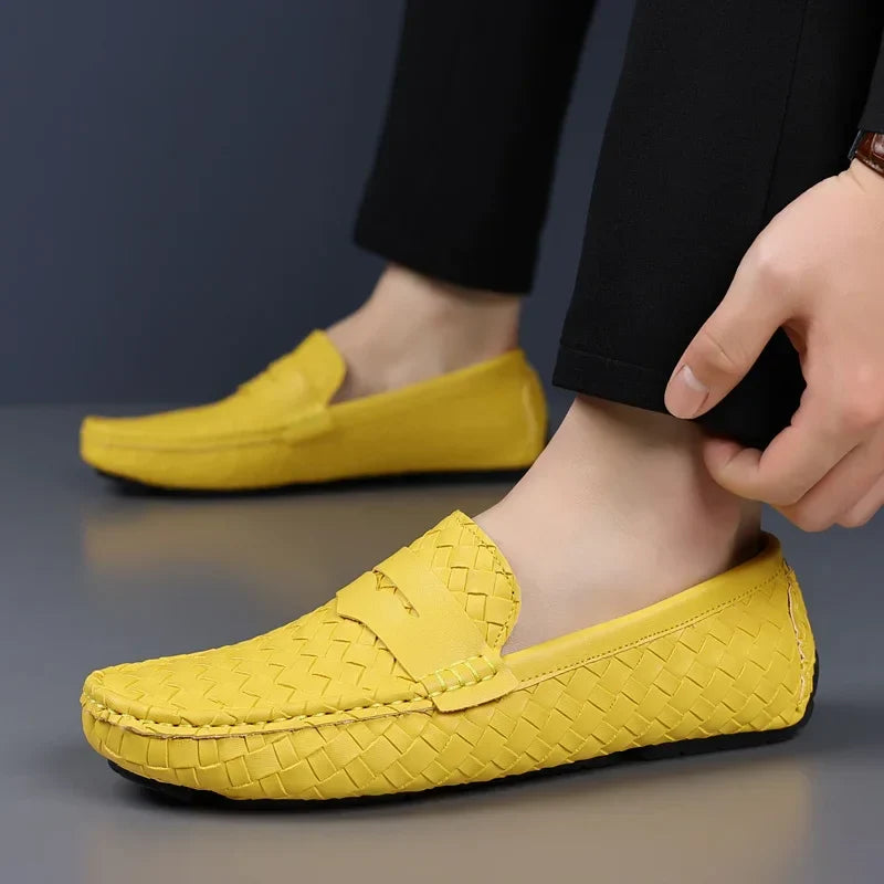 Loafers for Men 2024 New Handmade Moccasins Men Flats Casual PU Leather Shoes Luxury Comfy Mens Loafers Size 48
