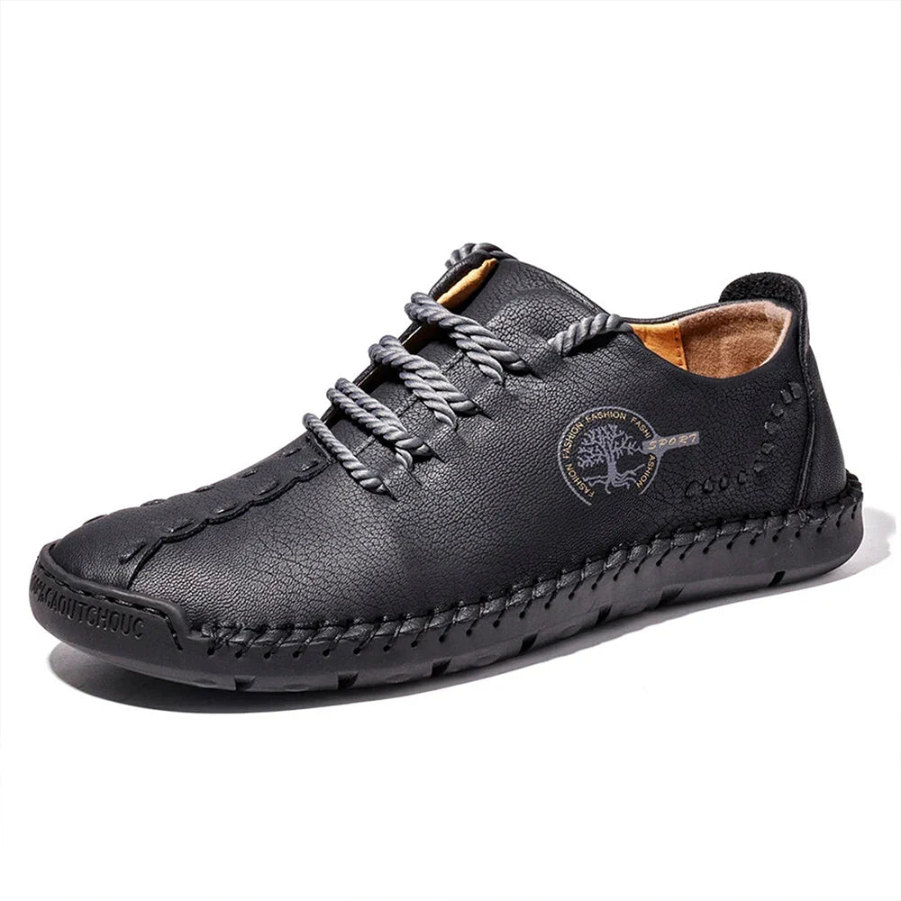 Handmade Leather Casual Men Shoes Design Sneakers Men Comfortable Leather Men Loafers Hot Sale Moccasins Driving Shoes Plus Size