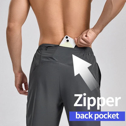 Sports running pants men's professional marathon track and field quick drying breathable fitness basketball casual training