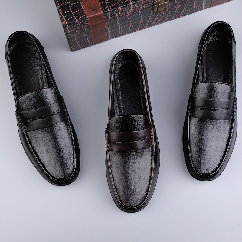 Genuine Leather Men Shoes Casual Italian Men Loafers Breathable Office Shoes Men Designer Slip On Driving Shoes Plus Size 38-46