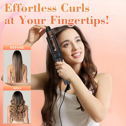 Electric Curling Iron Automatic 32mm Large Wave Lazy Person’s Temperature-Controlled Hair Curler EU Standard