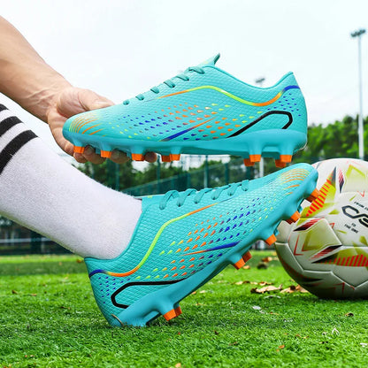 Kids Youth Soccer Shoes Cleats Football Boots Men Non Slip Breathable Lightweight Training Sneakers Boys Children Football Match