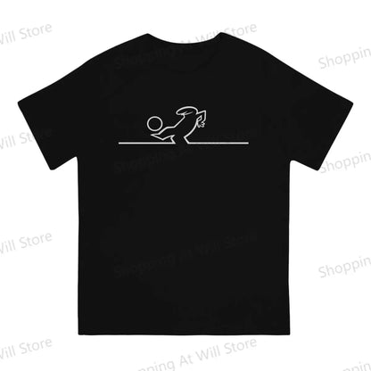 men's and women's casual T-shirts La Linea The Line Osvaldo Cavandoli TV Round neck short sleeved T-shirt Street Clothing S-6XL