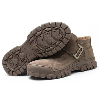 New Steel Toe Anti Smashing Steel Toe Anti Piercing Boots Indestructible Work Shoes for Men's Construction Work Shoes Durable