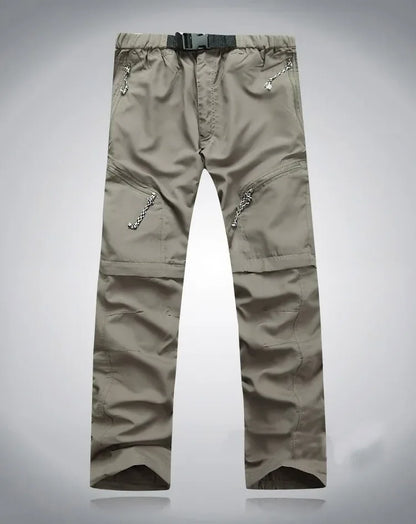 Men Quick Dry Outdoor Pants Removable Hiking&Camping Pants Male Summer Breathable Hunting&Climbing Pants S-XXXL 4 Color