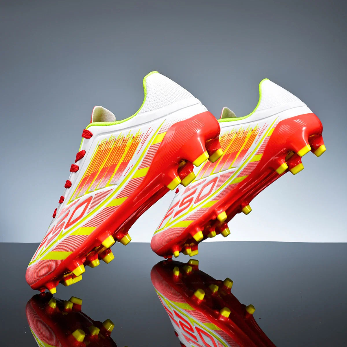 New durable and breathable football shoes with FG/AG studs suitable for all seasons of training and competition