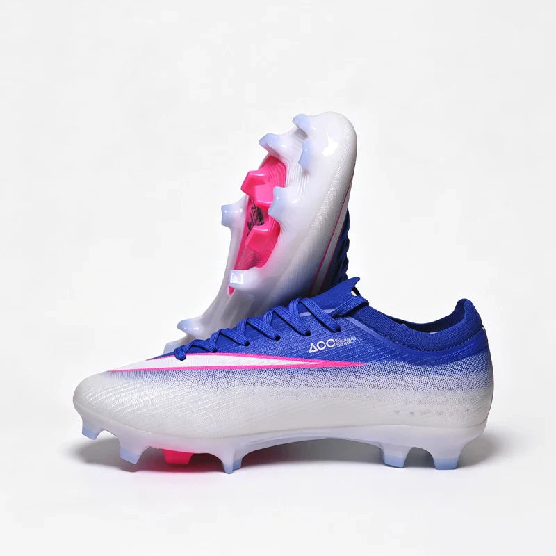 New Mens Football Boots Youth FG/TF Training Studded Fast Soccer Cleats Boys Non Slip Football Shoes Chuteira Campo 35-45