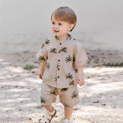 Fashion Kids Clothes Suit Summer Casual Organic Cotton Kids Tshirt + Shorts Toddler Baby Short Sleeve Outfits