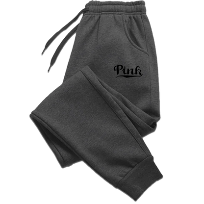 Pink Print Pants Women's Sports Pants
