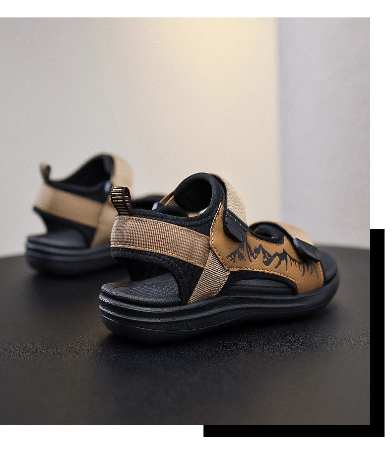 Summer New Children's Sports Sandals Boys Open Toe Sandals Water Beach Shoes Youth Lightweight Comfortable Slippers