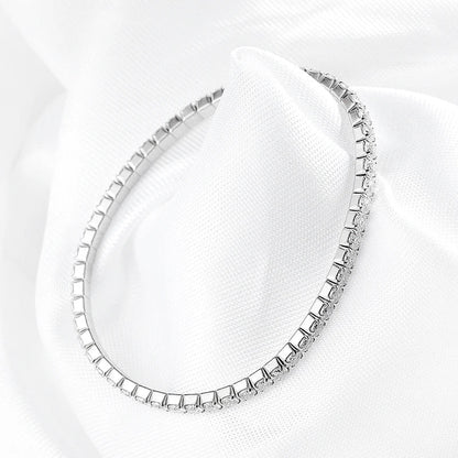 3mm Elastic Moissanite Tennis Bracelets for Women Men Full Diamond Sparkling Pure 925 Sterling Silver Jewelry Wholesale