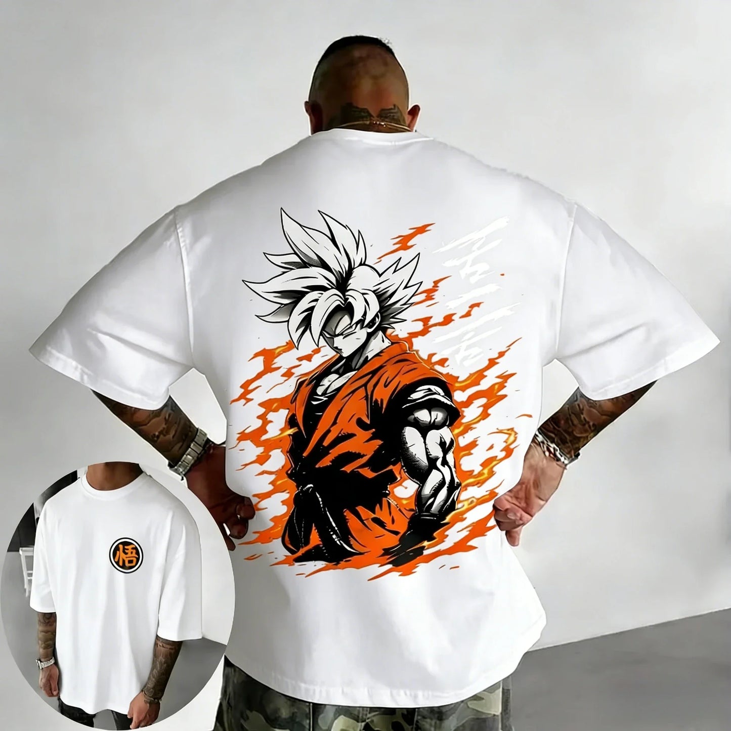 Printed Cotton T-shirt Summer New Men's and Women's Loose Casual Street Trendy Parent Child Top