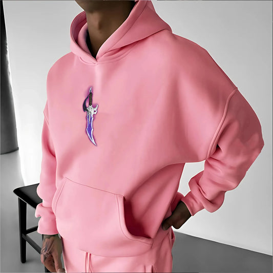 Parent-child Clothing Autumn and Winter Japanese Hotblooded Animation Classic Character Hoodie Men's and Women's