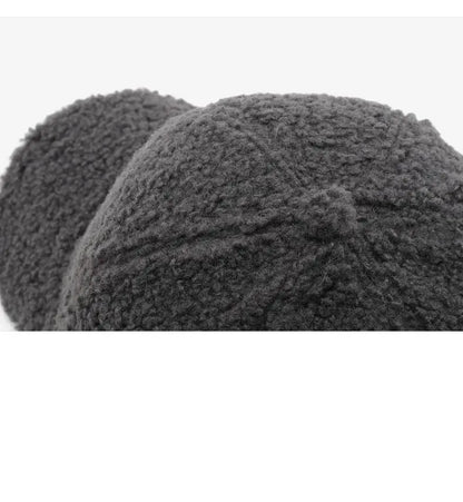 Winter Hats For Women Faux Fur Baseball Cap Female Outdoor Sunshade Keep Warm Solid Color Gorras Casquette Cap Men Casual New
