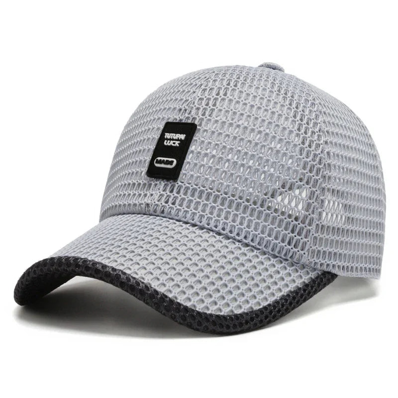 Men's Mesh Baseball Cap Breathable Summer Caps Dad Hat Outdoor Fishing Hats Bone Gorras Snapback Trucker Cap Women hat