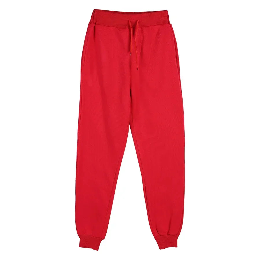 Men's Tracksuit Pants Jogger Track Sweatpants Spring Autumn Fleece Pants Men Clothing Gym Sports Women's Loose Winter Trousers