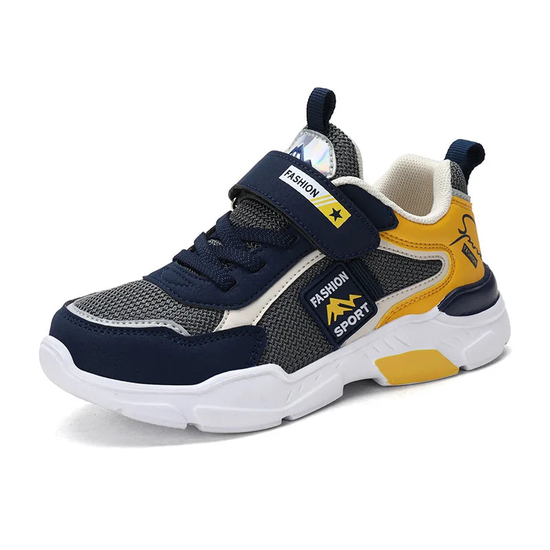 Kids Mesh Running Shoes Fashion Youngsters Teens Casual Walking Students Sneakers Breathable Soft Children Outdoor Sports Tennis