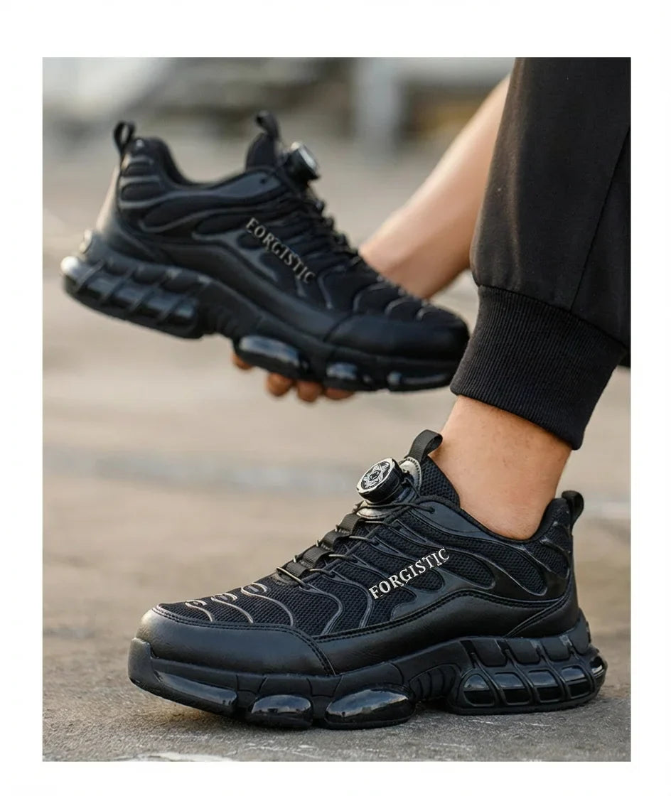Fashion Safety Protective Shoes Men Safety Shoes Anti-smash Anti-puncture Work Shoes Steel Toe Men Comfortable Work Boots