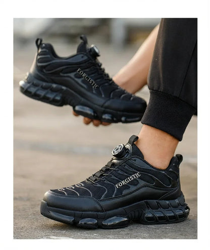 Fashion Safety Protective Shoes Men Safety Shoes Anti-smash Anti-puncture Work Shoes Steel Toe Men Comfortable Work Boots