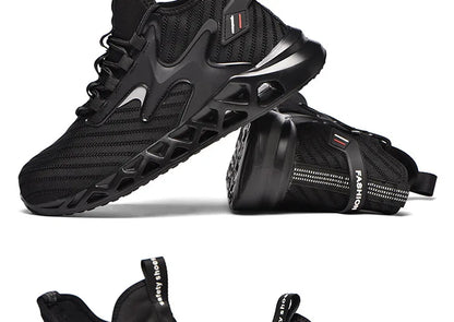 Breathable Men Work Safety Boots Steel Toe Safety Boots Anti-smash Anti-puncture Work Sneakers Indestructible Protective Boots