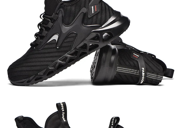 Anti-Puncture Anti-smash Safety Shoes Steel Toe Boots for Men Comfortable Work Sneakers Industrial Shoes for Construction Site