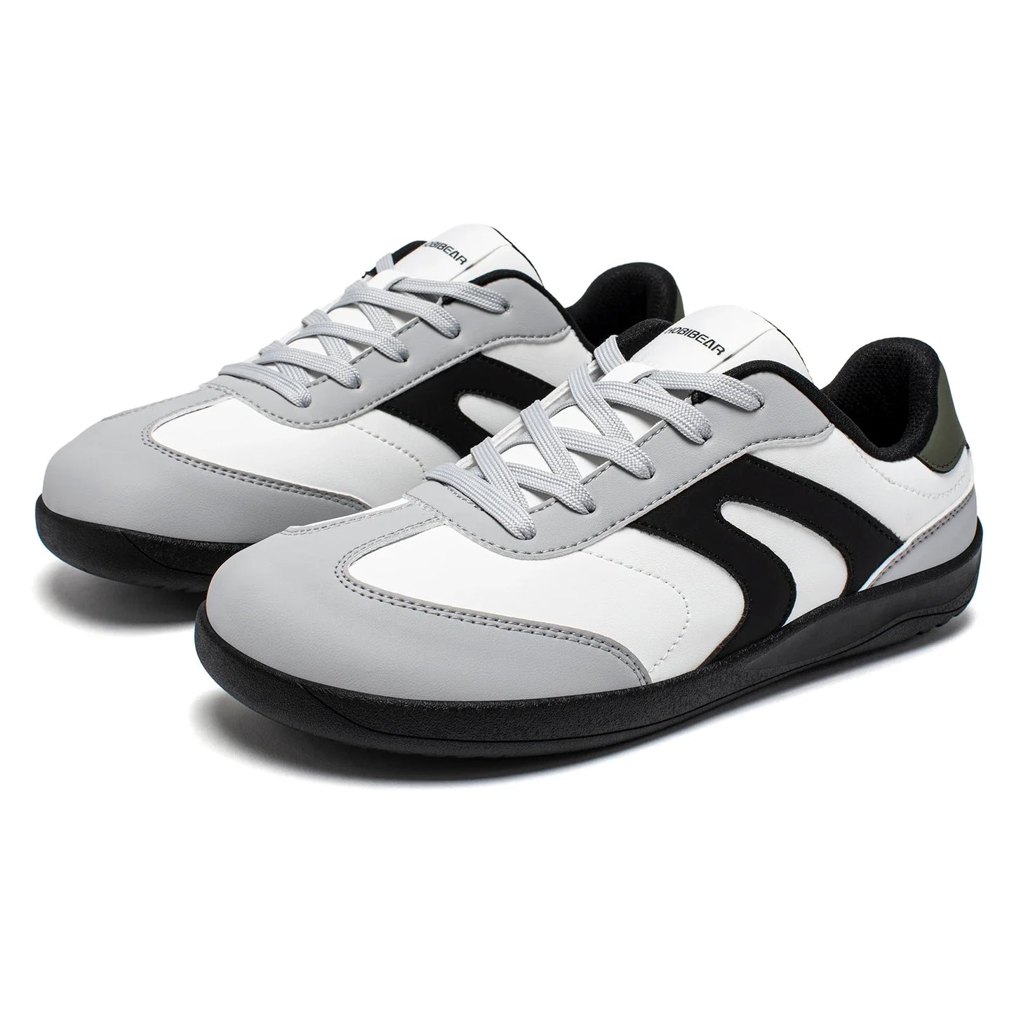 Wide Toe Shoes Unisex Artificial Leather Barefoot Sneakers Casual Retro Zero Drop Shoes for Women Men