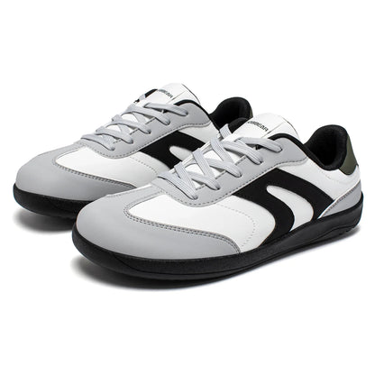 Wide Toe Shoes Unisex Artificial Leather Barefoot Sneakers Casual Retro Zero Drop Shoes for Women Men