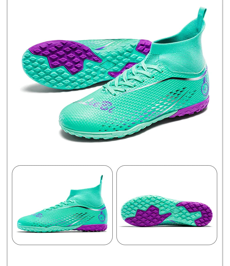 New MenFootball Boots High-quality  Soccer Shoes Professional Outdoor FG/TF Non-Slip Soccer Cleats Training Shoes Ultralight