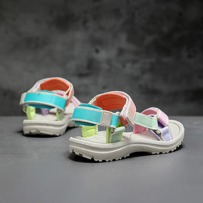 Children's Sandals Summer Boys Breathable Light Non-slip Kids Outdoor Beach Shoes Fashion Girls Open Toed Leisure Flat Sandals