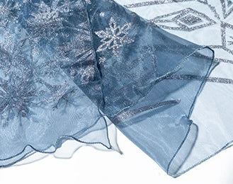Girls Cosplay Frozen Elsa Princess Dress Children Winter Fill Sleeve Snow Queen Costume Kids Carnival Birthday Party Dresses