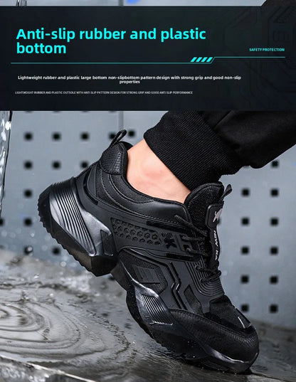 Labor Protection Shoes Are Lightweight Odor Resistant Breathable Smash Resistant Puncture Resistant Wear-resistant Safe for Work