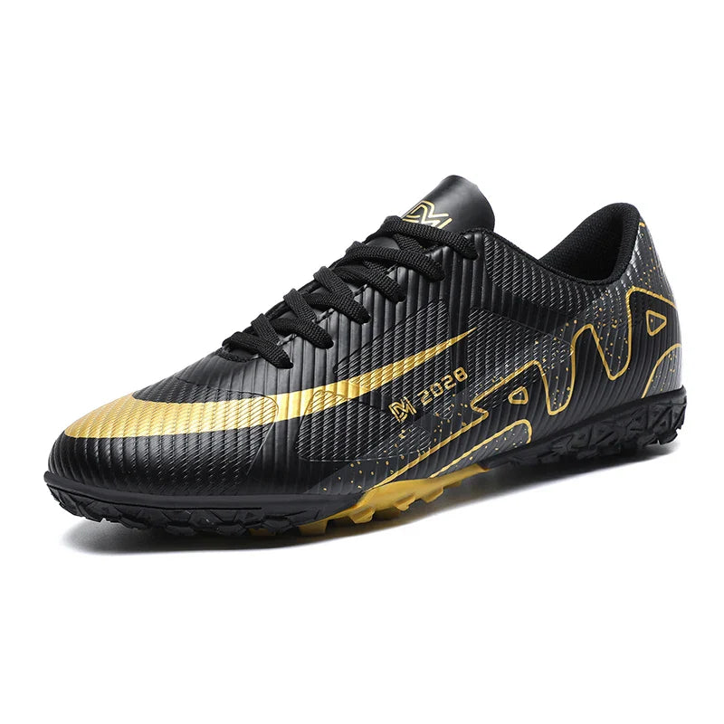 Professional FG/TF Soccer Cleats Men Football Boots Long Spike Grass Match Breathable Lightweight Comfortable Training Sneakers
