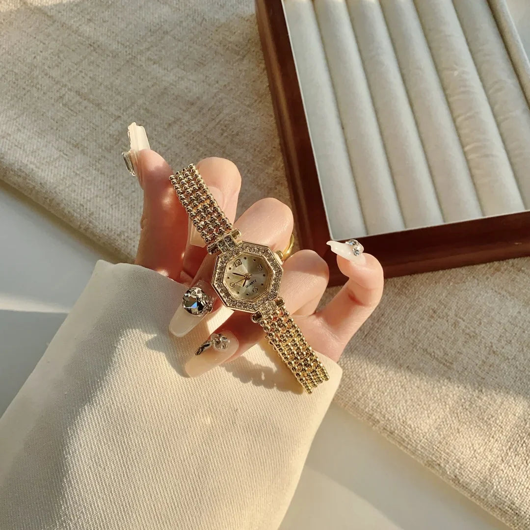 Women Watches Top Brand Luxury Wristwatches Ladies Fashion Gold  Bracelet Watch Female Elegant Clock Women montre femme