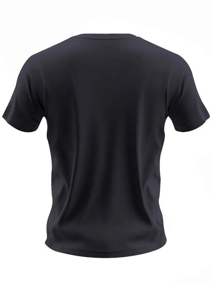 Men's summer 100 cotton fashionable casual loose solid color multi-color optional sports round neck short sleeved T-shirt top