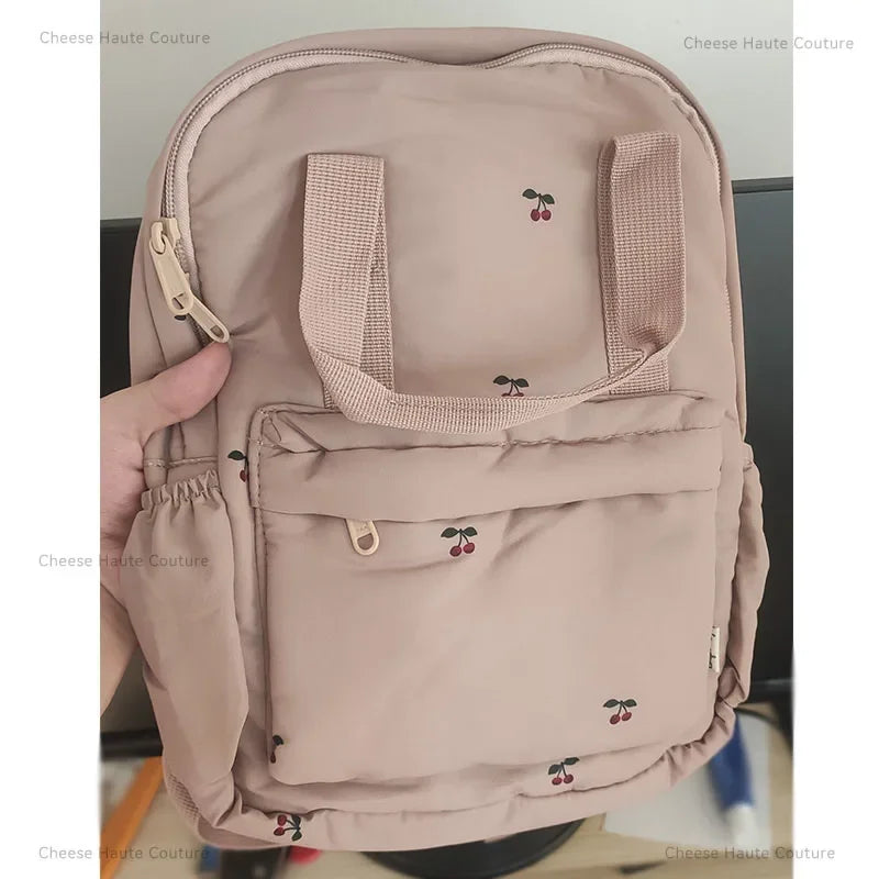 Baby Backpack Parent-child Kids Schoolbag Kindergarten Bags Brand Traveling Cherry Children's Boys Girls Mom Storage