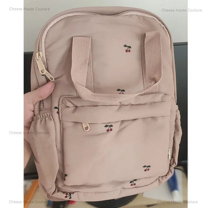 Baby Backpack Parent-child Kids Schoolbag Kindergarten Bags Brand Traveling Cherry Children's Boys Girls Mom Storage