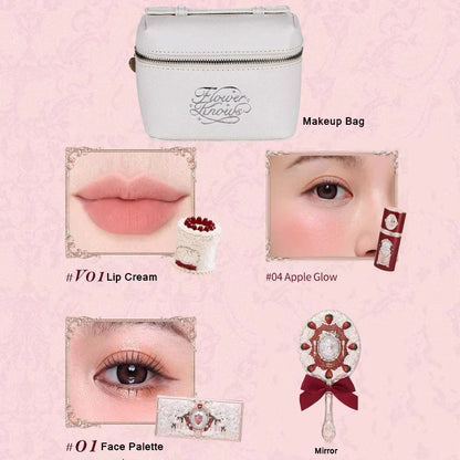 Strawberry Cupid Professional Makeup Set For Women Full Kit Gift Box Eyeshadow Lip Cream Blush Compact Powder Sets