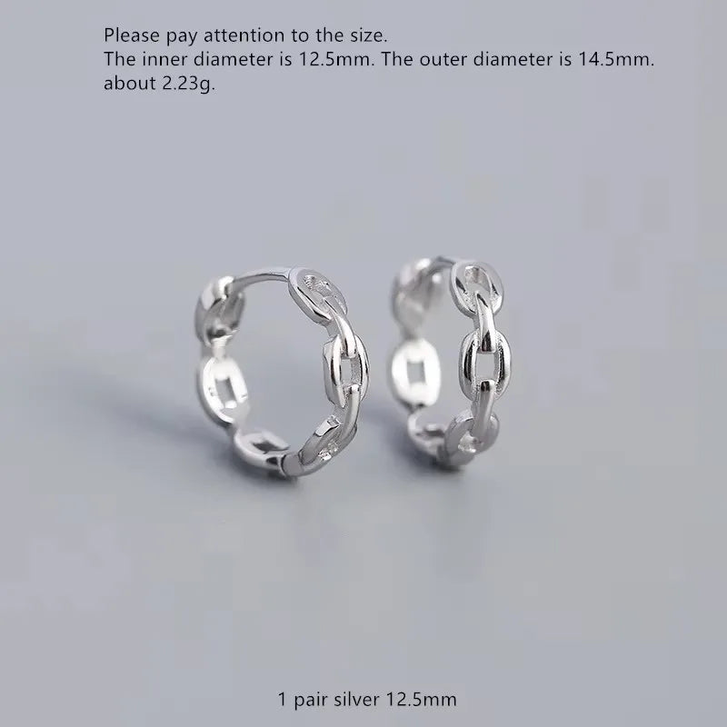 925 Sterling Silver Earring Colorful Dripping Oil Material Ear Ring Ear Buckle Rhombus Shape Trend Wild Girl Women Boy Ear Jewel