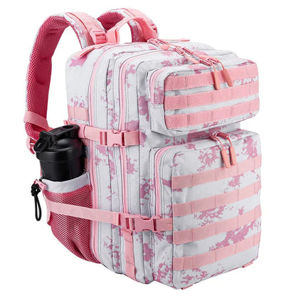 45L Tactical Backpack for Men and Women Large Athlete Gym Bag Outdoor Sports Hiking Survival Rucksack with Bottle Holder