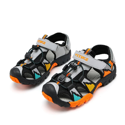 Boys Girls Sports Sandals Summer Kids Closed Toe Outdoor Sandals Athletic Water Shoes Sandals Child Pool Beach Sandals