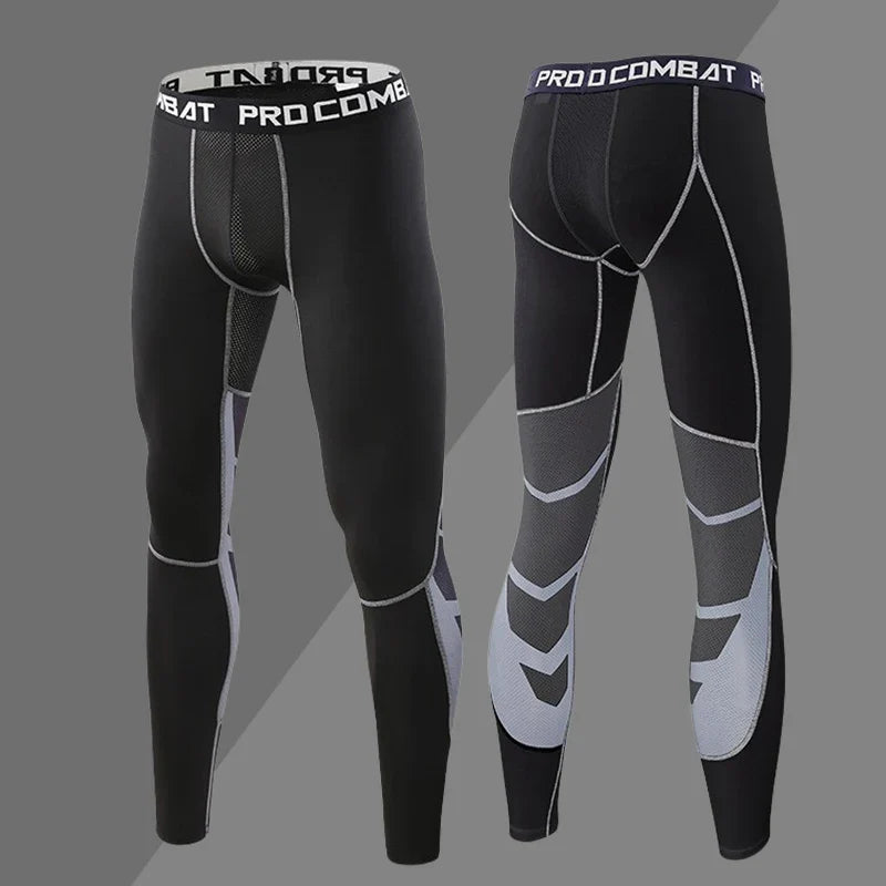 Mens Compression Sweatpants Male Tights Sport Pants for Gym Fitness Running Joggings Workout Trousers Dry Fit Leggings