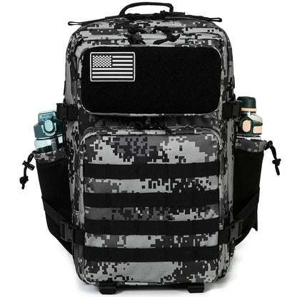 45L Tactical Backpack survival Bag Hunting MOLLE Backpack GYM For Men EDC Outdoor Hiking Rucksack Witch Bottle Holder