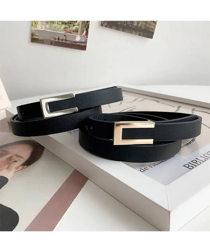 1pc of suit with a slim waistband for women's versatile decoration. A fashionable black belt with a dress, sweater, waist up