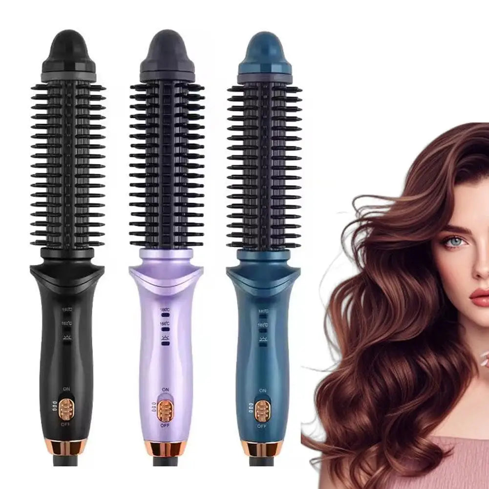 Auto Rotating Curling Iron Wand - 2-in-1 Hair Curler & Straightener, Adjustable Temperature, Travel Friendly