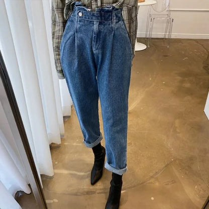 Women's Jeans High Waist Denim Wide Leg Pants