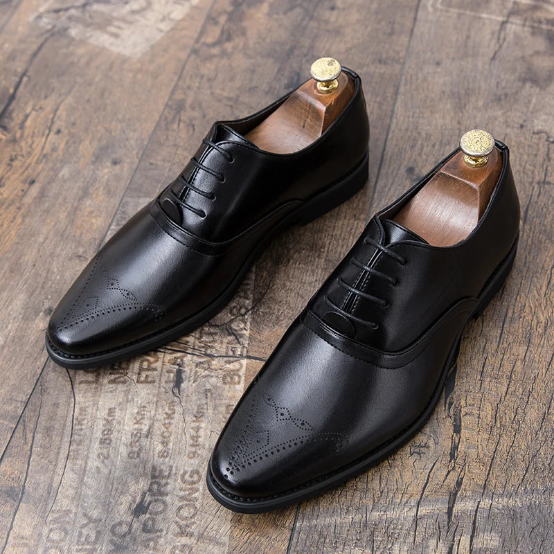 Wedding Shoes For Men Slip On Loafers Trend Tassels Leather Shoes Male Men’s Dress Shoes Business Shoes Men British Style Formal