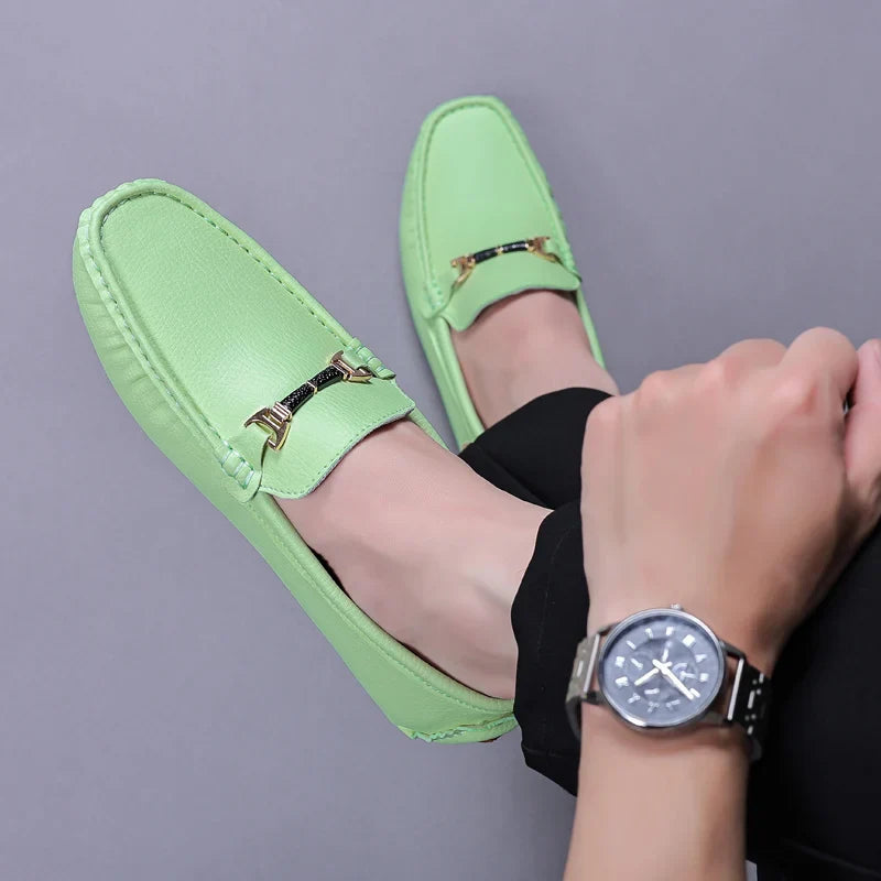 Handmade Leather Casual Men Shoes Design Loafers Man Comfortable Slip on Men Loafers Hot Sale Moccasins Driving Shoes