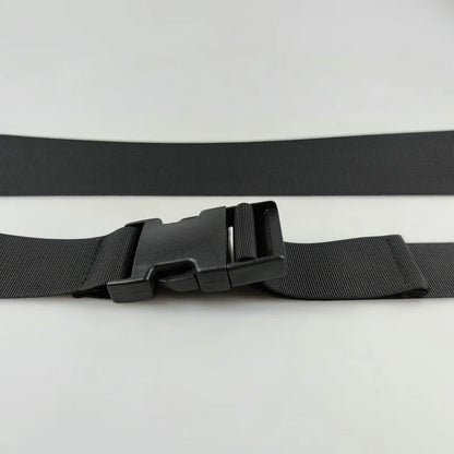 Plastic Buckle Nylon Strap for Men's Outdoor Military Training Canvas Belt 100/110/120cm Available Black