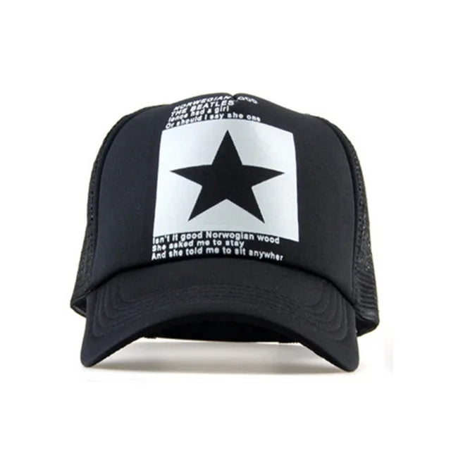 Fashion Letter Embroidery Baseball Cap For Men Women Summer Breathable Mesh Snapback Hat Unisex Hip Hop Trucker Bone Gorras