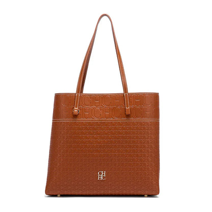 Fashionable Classic Retro Solid Color Women's Bag Large Capacity PVC Material Women's New Single Shoulder Handbag